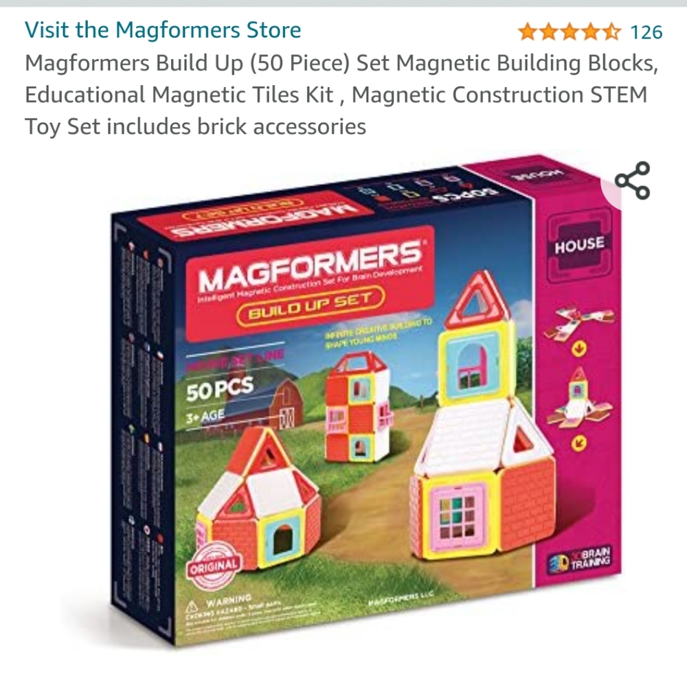 Magformers 50pcs Build Up Set